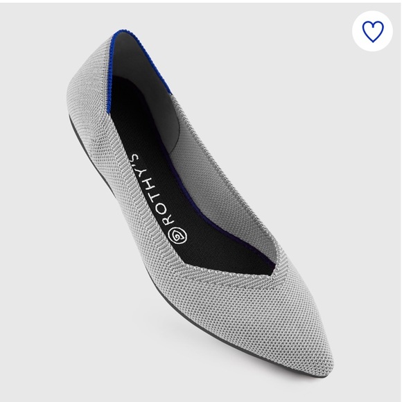 Rothy's Shoes - Rothy Point Shoes- Flax Birdseye